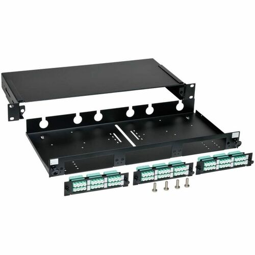 Panel de conexión de fibra de 36 puertos LC/LC para montaje en rack Tripp Lite, con alimentación directa, 1U - 36 x LC -