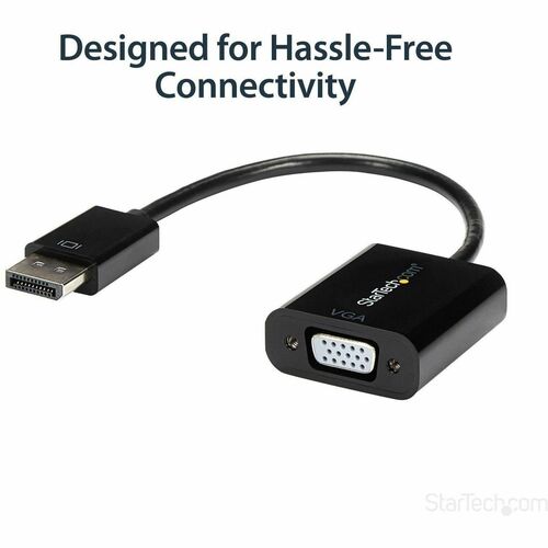 StarTech.com DisplayPort to VGA Adapter, Active DP to VGA Converter, 1080p Video