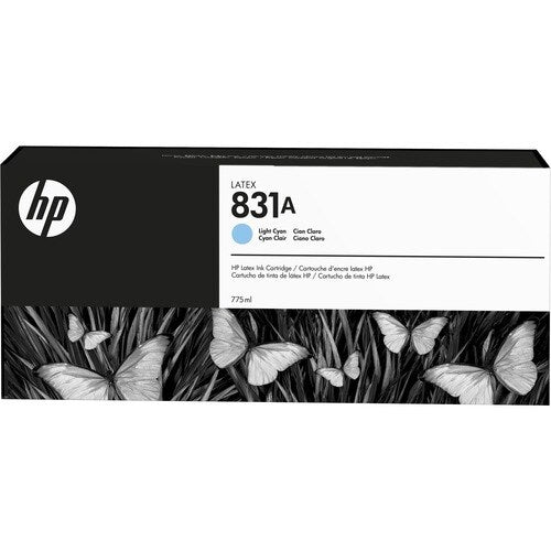 Cartucho de tinta de látex 831A de 775 ml y color LT CYN