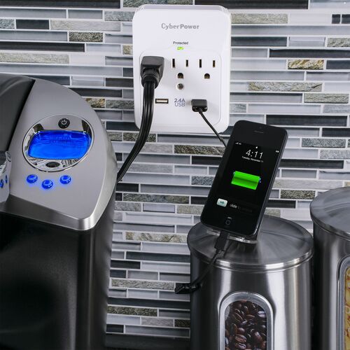 Cyber Power CyberPower CSP300WUR1 Professional 3-Outlets Surge with 60