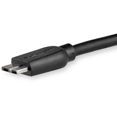 StarTech.com 2m (6ft) Slim SuperSpeed USB 3.0 (5Gbps) A to Micro B Cable - M/M -