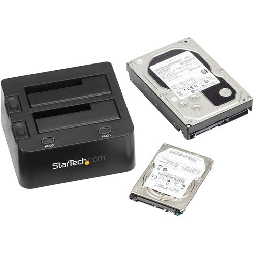 StarTech.com Dual-Bay USB 3.0 to SATA Hard Drive Docking Station, 2.5/