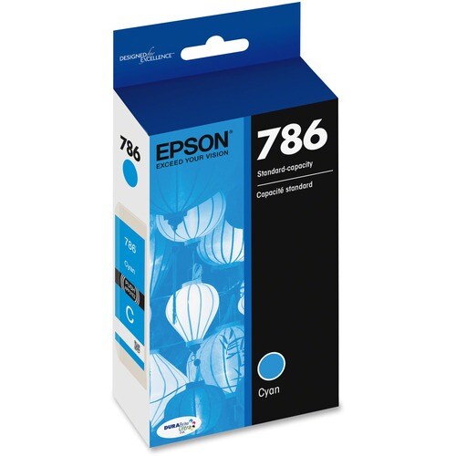 Cartouche d'encre jet d'encre d'origine Epson DURABrite Ultra 786 - Cy