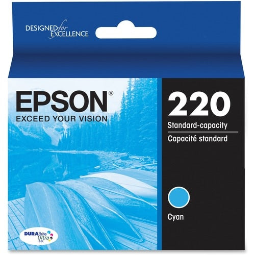 Cartouche d'encre T220 DURABRITE ULTRA CYAN à capuchon standard avec capteur SENSORMATIC