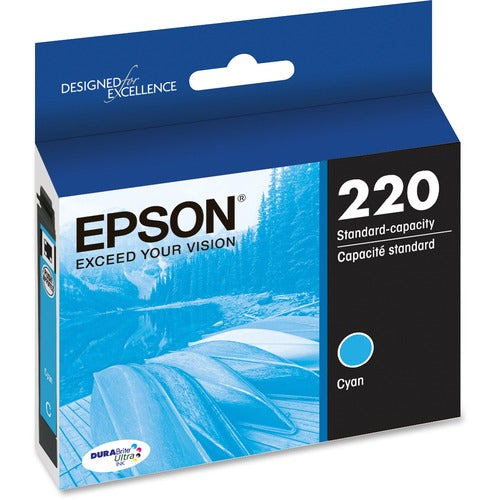 Cartouche d'encre T220 DURABRITE ULTRA CYAN à capuchon standard avec capteur SENSORMATIC