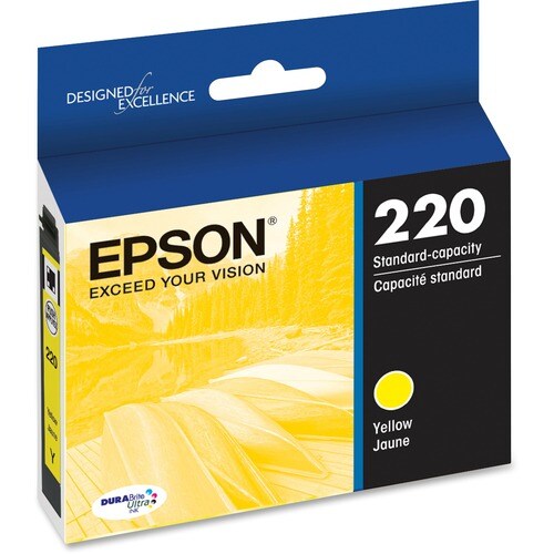T220 DURABRITE ULTRA YELLOW STANDARD CAP INK CART W/SENSORMATIC