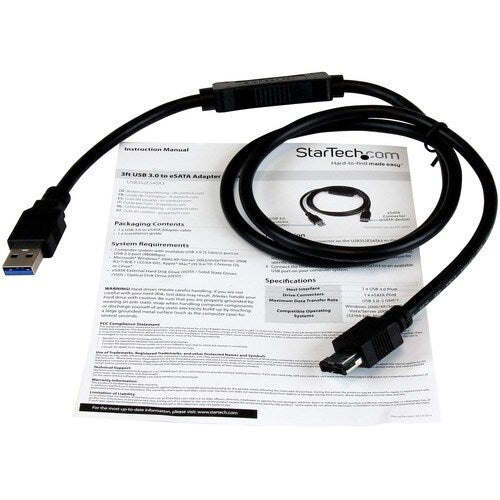 Câble adaptateur StarTech.com USB 3.0 vers eSATA pour disque dur/SSD/lecteur de disques optiques