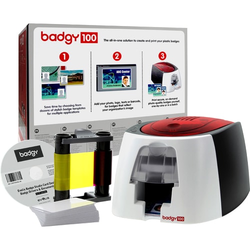 Imprimante de bureau simple face à sublimation thermique/transfert thermique Badgy Badgy100 - C