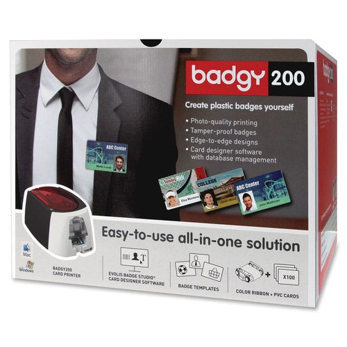 Imprimante de bureau simple face à sublimation thermique/transfert thermique Badgy Badgy200 - C