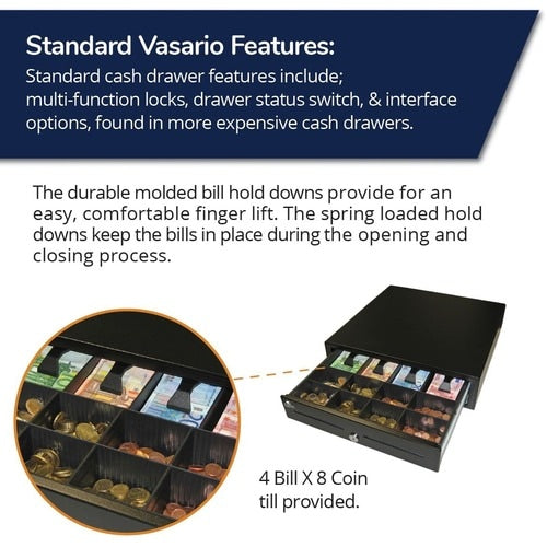 apg Standard- Duty Point of Sale Cash Drawer | Vasario Series VB320-BL1616-B5 -