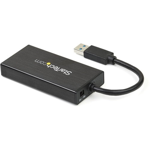 3PORT USB 3.0 HUB W/GIGABIT ETHERNET NIC ALUMINUM W/ CABLE