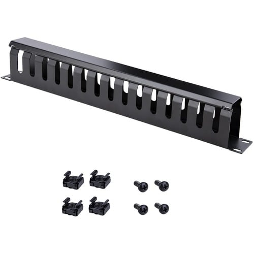 StarTech.com Panneau de gestion des câbles pour rack horizontal 1U avec