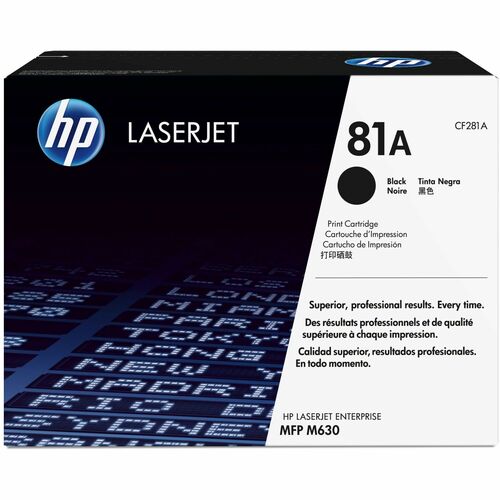 CARTOUCHE DE TONER LASERJET NOIR 81A
