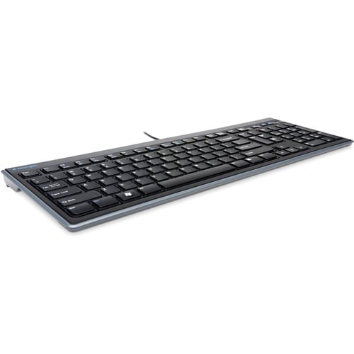 Clavier filaire Kensington Slim Type - Connectivité par câble - Interface USB