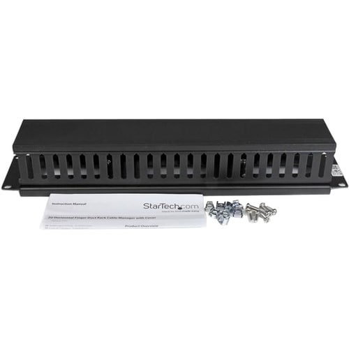 ORGANISATEUR DE CÂBLES HORIZONTAL POUR CONDUIT DE CÂBLES COUVERT 2U