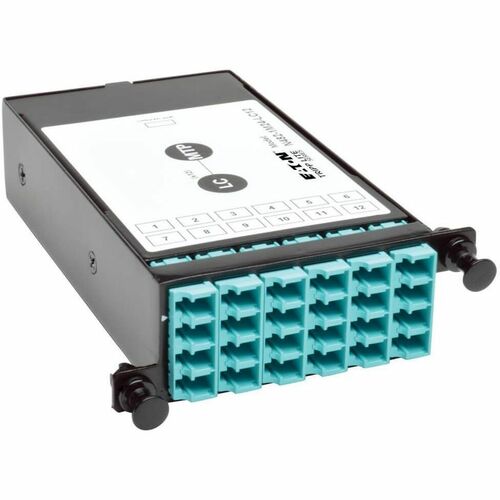 Tripp Lite 24-Fiber Patch Panel MTP/MPO to x12 LC 10Gb Breakout Cassette - 1 x M
