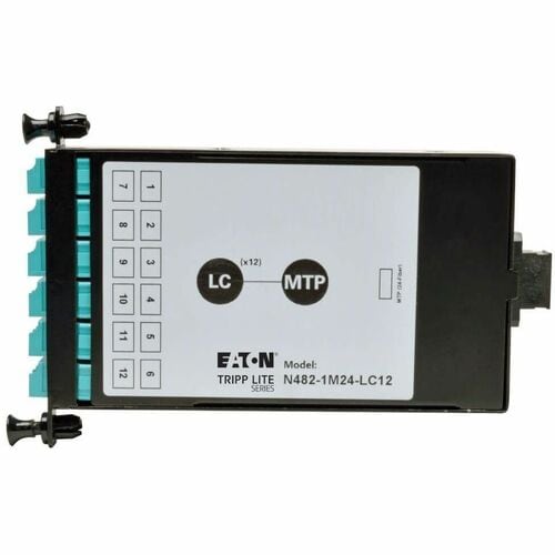 Tripp Lite 24-Fiber Patch Panel MTP/MPO to x12 LC 10Gb Breakout Cassette - 1 x M