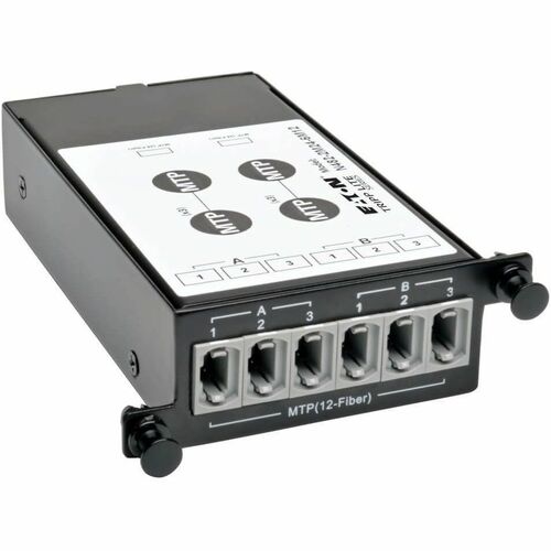 Cassette de dérivation Tripp Lite 2 x 24 fibres MTP/MPO vers 6 x 12 fibres MTP/MPO - 2 x MTP/MPO, 6