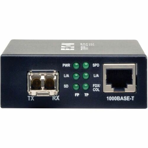 Tripp Lite by Eaton 10/100/1000 LC Multimode Media Converter, 550M, 850nm