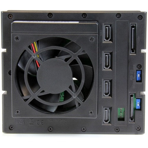 Placa base para rack móvil de 4 bahías StarTech.com sin bandeja de aluminio con intercambio en caliente