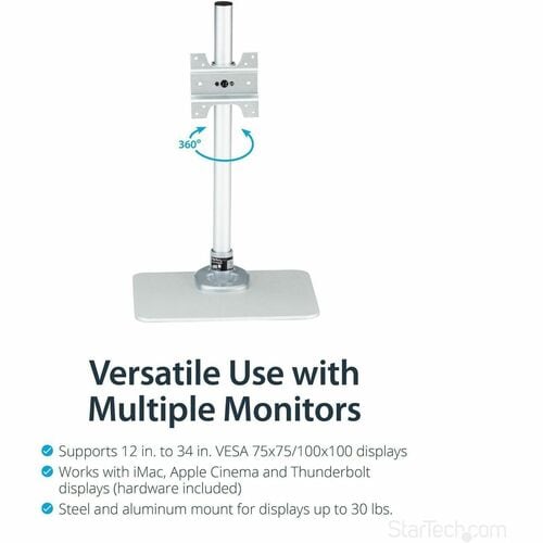 StarTech.com Single Monitor Stand, For up to 34" (