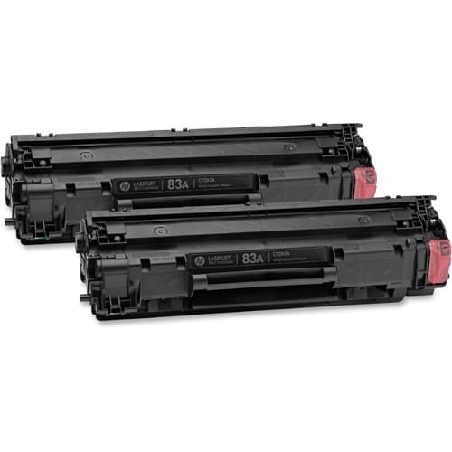 2 cartuchos de tóner originales LaserJet 83A negros