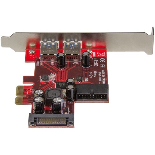 Carte adaptateur 4 ports PCIE USB 3.0, 2 connecteurs de type carte mère