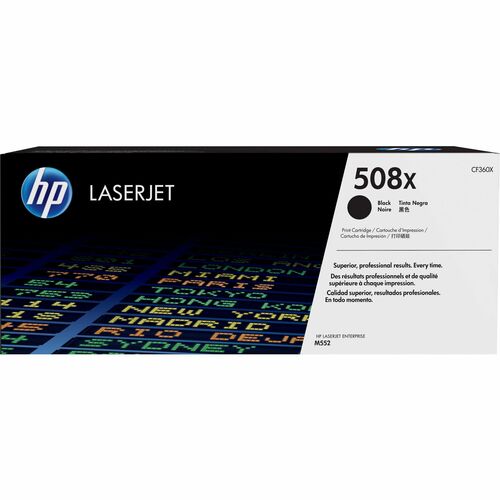 HP 508X (CF360X) Original High Yield Laser Toner Cartridge -