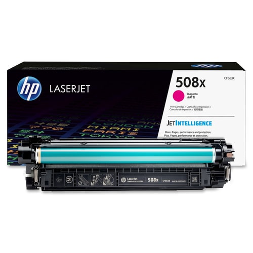 Cartucho de tóner láser original de alto rendimiento HP 508X (CF363X)