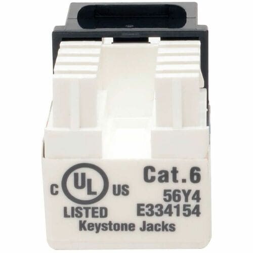 Conector Keystone de conexión a presión estilo 110 Cat6/Cat5e de Tripp Lite by Eaton - Negro, paquete de 10 - 10 -