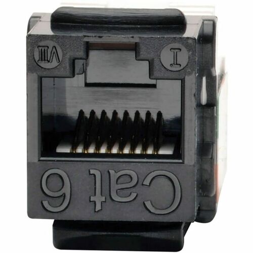 Conector Keystone de conexión a presión estilo 110 Cat6/Cat5e de Tripp Lite by Eaton - Negro, paquete de 10 - 10 -