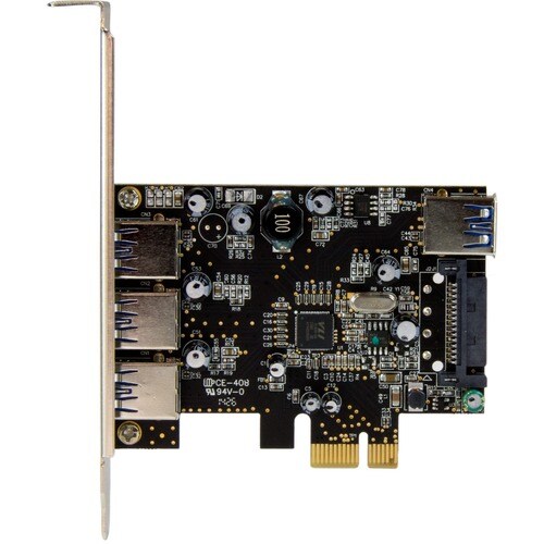 Tarjeta PCI Express USB 3.0 de 4 puertos StarTech.com (3 externos y 1 interno) de 5 Gbps
