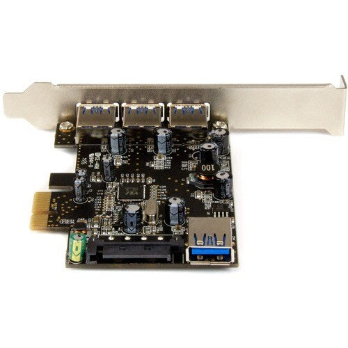 Tarjeta PCI Express USB 3.0 de 4 puertos StarTech.com (3 externos y 1 interno) de 5 Gbps