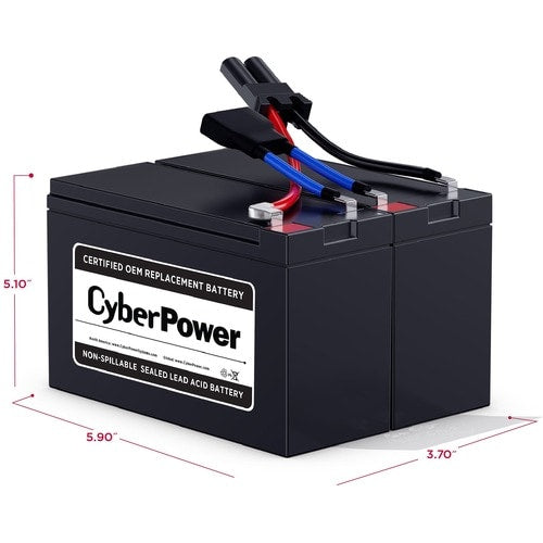 Cyber Power CyberPower RB1290X2B UPS Replacement Battery Cartridge for