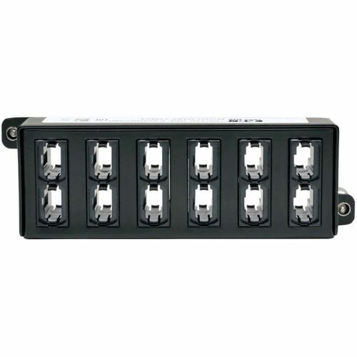 Casete de paso de 100 Gb/120 Gb de Tripp Lite, 12 MTP/MPO de 24 fibras, 24 MTP, 24 puertos