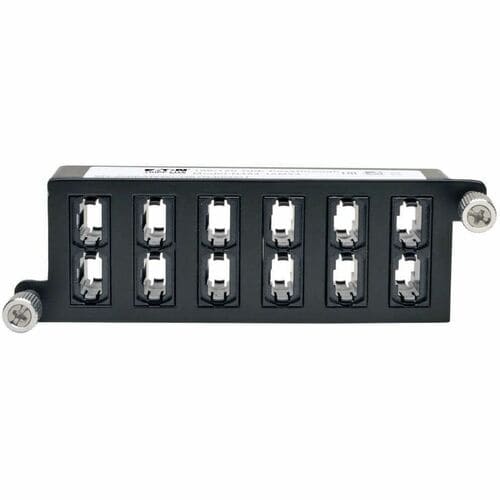 Casete de paso de 100 Gb/120 Gb de Tripp Lite, 12 MTP/MPO de 24 fibras, 24 MTP, 24 puertos