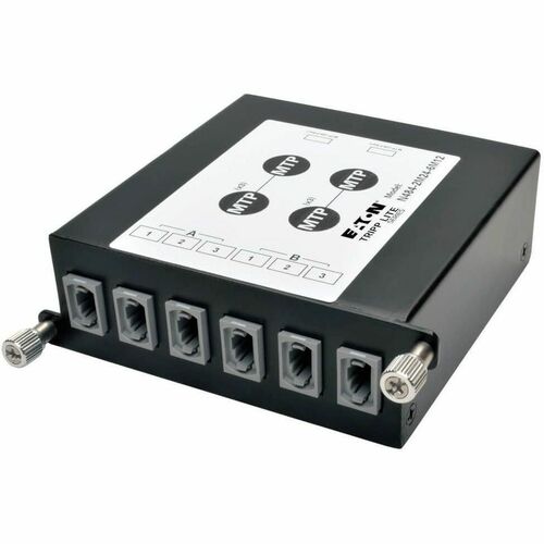 Casete de conexión Tripp Lite de 100 Gb/120 Gb a 40 Gb, 2 de 24 fibras a 6 de 12 fibras, 8 MTP, 8 puertos