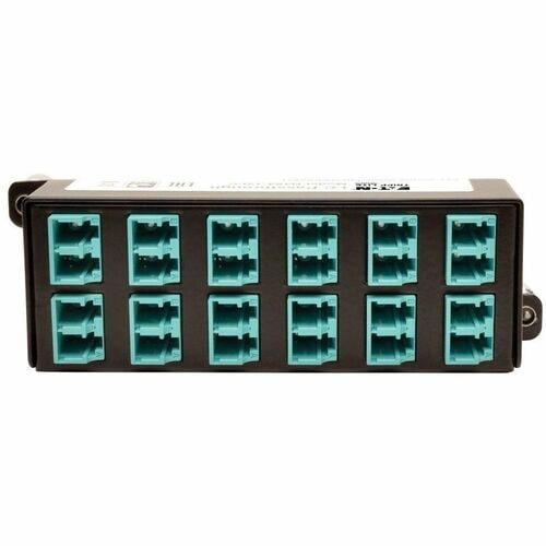 Casete de paso de alta densidad de 10 GbE de Tripp Lite, conexión dúplex de 12 LC - 24