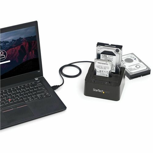 Base de conexión SATA USB 3.1 de 2 bahías, generación 2, sin herramientas y sin bandeja con UASP