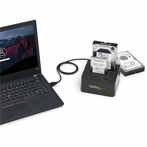 Base de conexión SATA USB 3.1 de 2 bahías, generación 2, sin herramientas y sin bandeja con UASP
