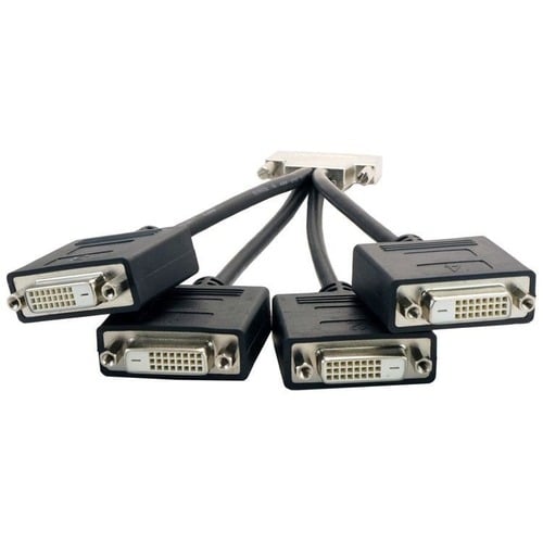 VisionTek VHDCI to 4x DVI-D Cable (M/F) - DVI/VHDCI Video Cable for Video Device - First E