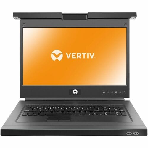 Accès au rack local Vertiv Avocent | Écran LCD 18,5 pouces | Clavier USB | 2 ports USB PASS-USA T