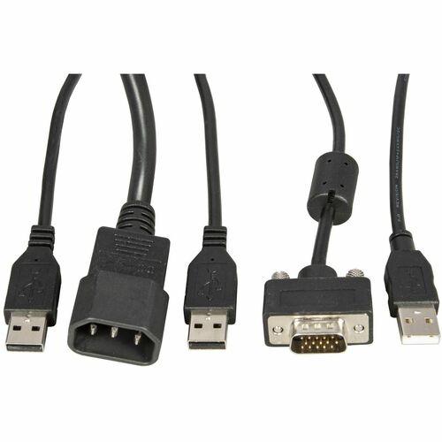 Accès au rack local Vertiv Avocent | Écran LCD 18,5 pouces | Clavier USB | 2 ports USB PASS-USA T