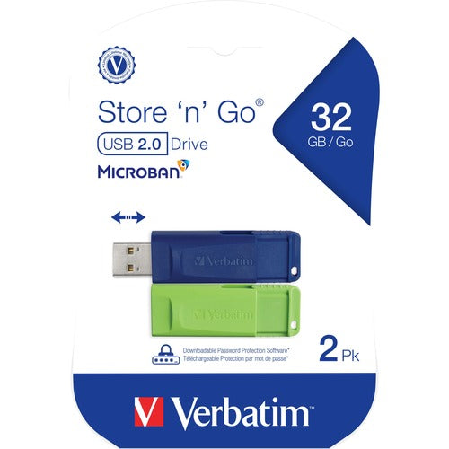 2PK 32GB STORE N GO USB FLASH MULTI 4