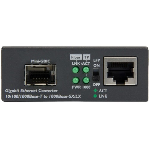 Convertisseur de média fibre optique Gigabit Ethernet StarTech.com avec emplacement SFP ouvert