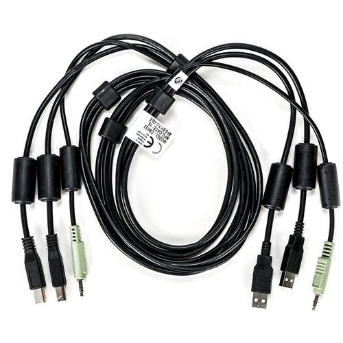 6FT CABLE ASSY 2-USB/1-AUDIO
