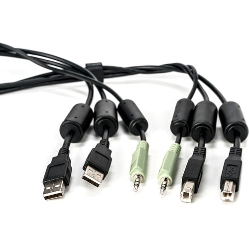 6FT CABLE ASSY 2-USB/1-AUDIO