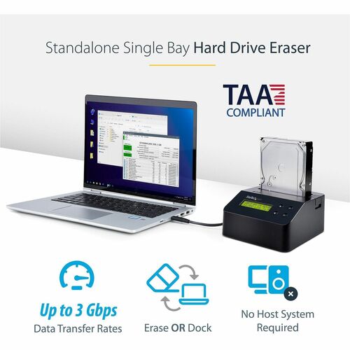 QUICK SECURE DRIVE ERASER AND USB 3.0 DOCKING STATION