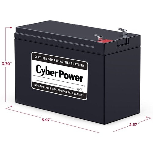 Cartouche de batterie de remplacement pour onduleur CyberPower CyberPower RB1270B (18 mois)