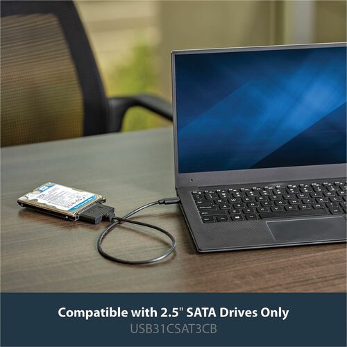 Adaptador USB C a SATA de StarTech.com - para unidades SATA de 2,5" - UASP - Ex